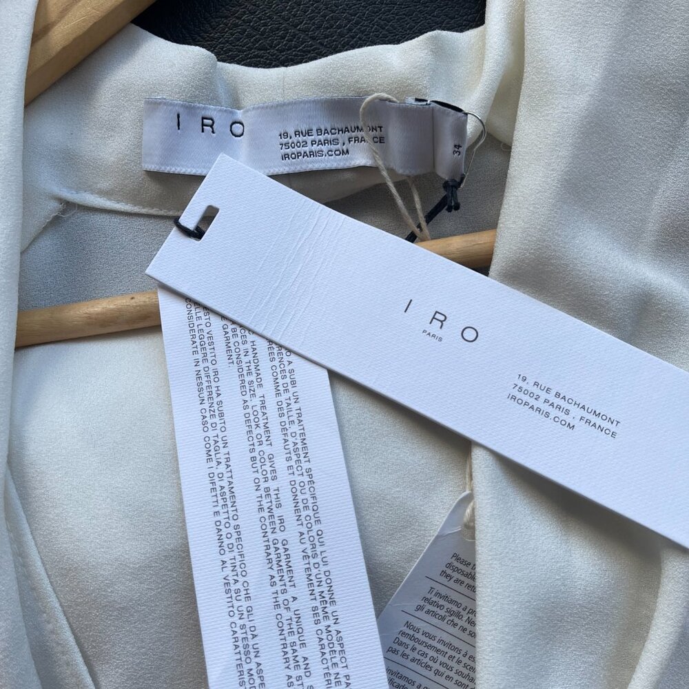 IRO Gasco Top White Blouse Size XS NWT - Picture 4 of 4